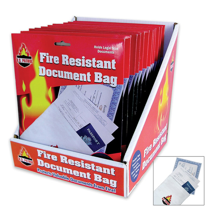 Fire Resistant Document Bag Dozen