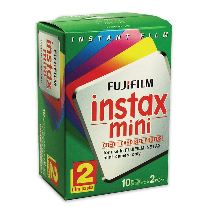 Fujifilm Instax Mini Color Film Twin Pack - 20 Exposures (10 Per Pack)