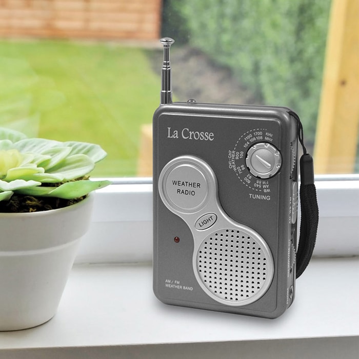 La Crosse AM-FM Handheld Weather Radio
