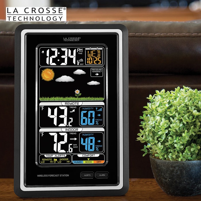La Crosse Technology Wireless Color Weather Station - Black