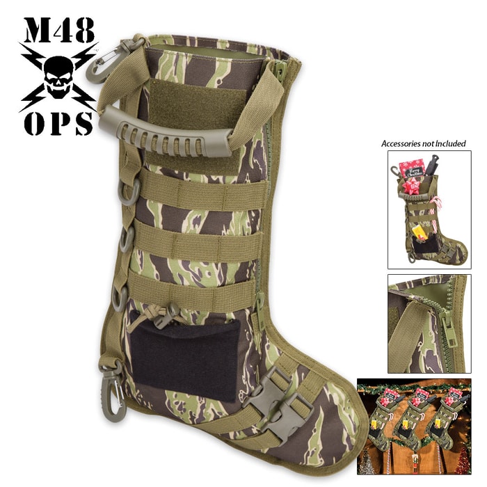M48 Tactical Military Stocking - Zebra Camo