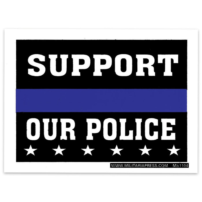 Support Our Police Mini Sticker - 3X4