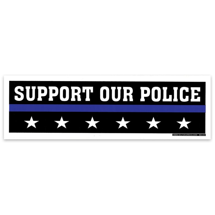 Support Our Police Bumper Sticker