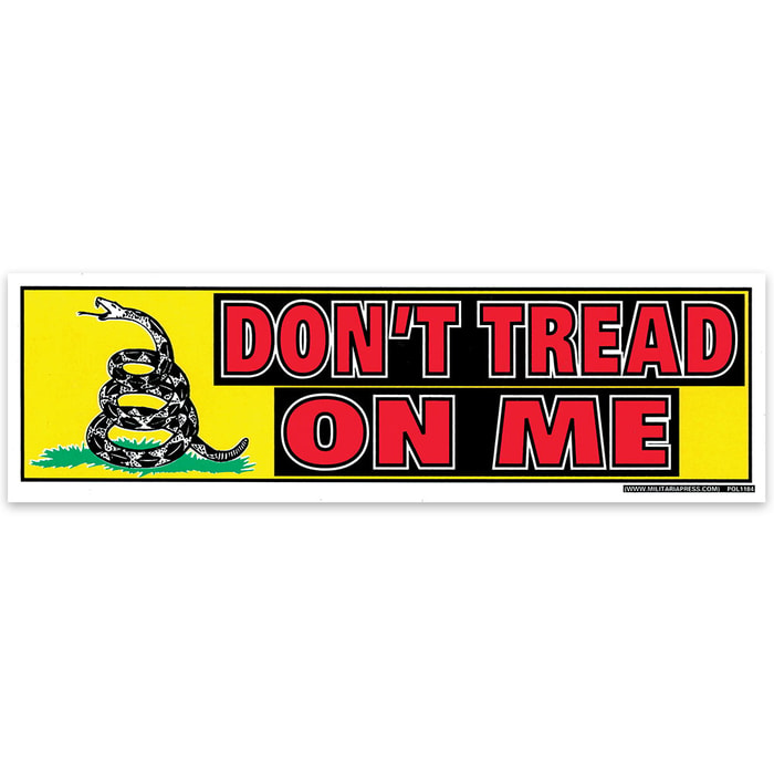 Don’t Tread On Me 3x10 Bumper Sticker
