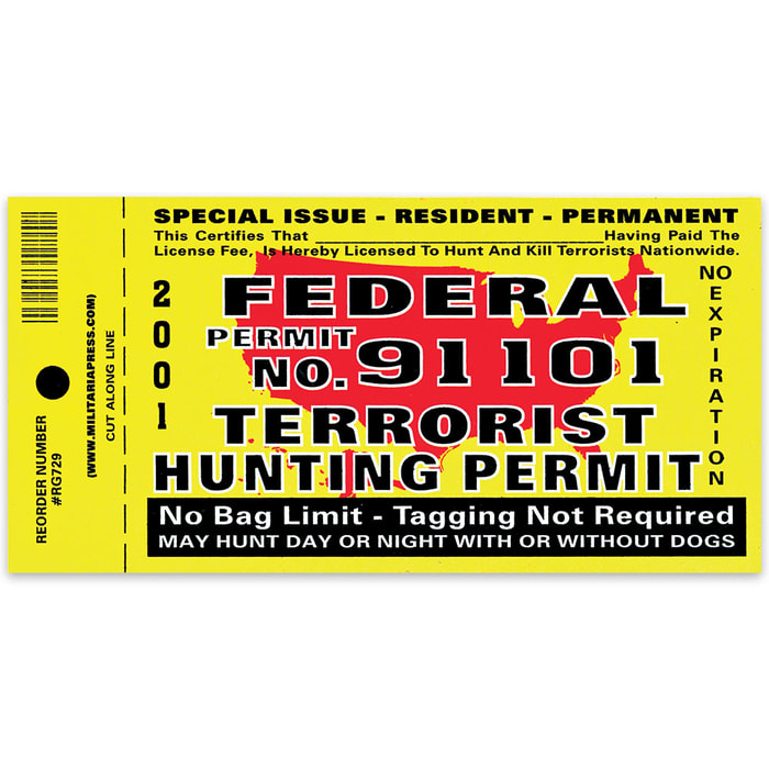 International Hunting Permit Bumper Sticker