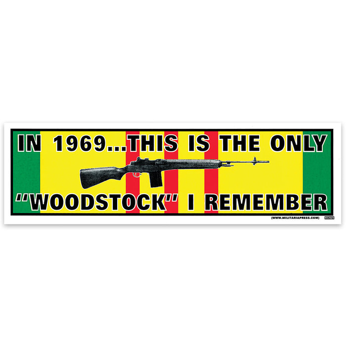 The Only Woodstock I Remember Bumper Sticker