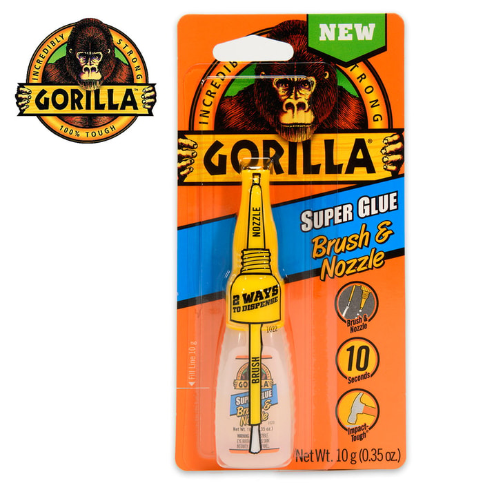Gorilla Glue Super Glue With Brush And Nozzle