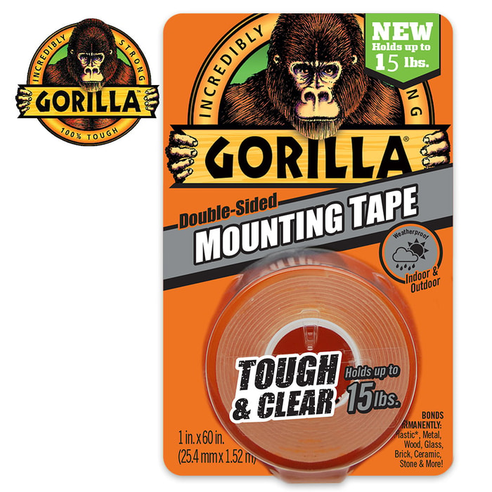 Gorilla Glue Clear Mounting Tape - 5 FT.