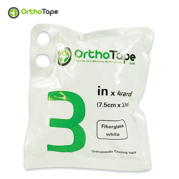 OrthoTape 3" Wide Fiberglass Casting Tape - 4-yd Roll