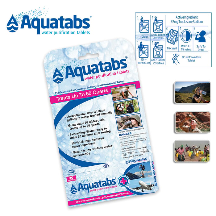 Aquatabs 30 Tablets Per Pack