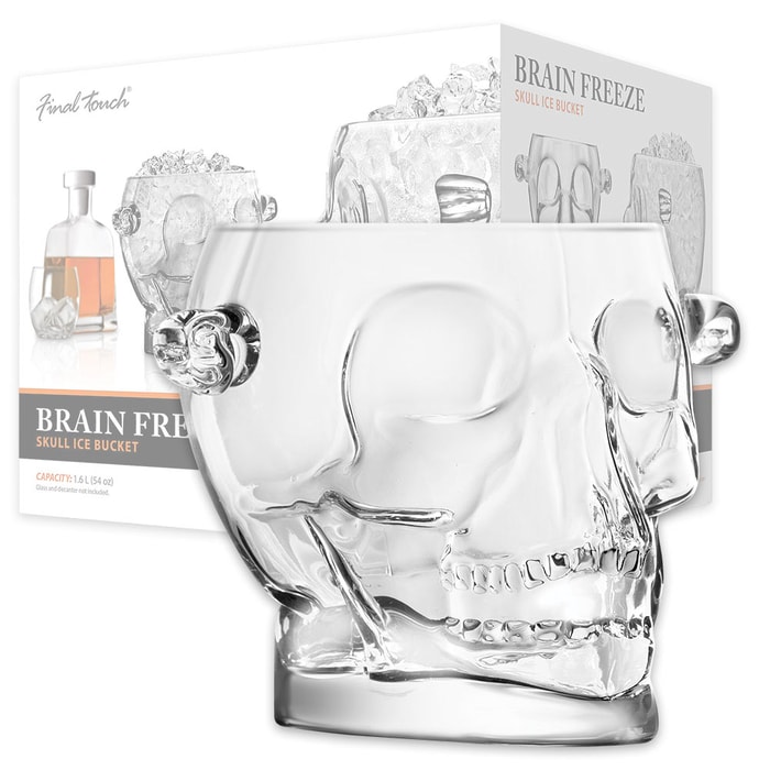 Brain Freeze Skull Ice Bucket