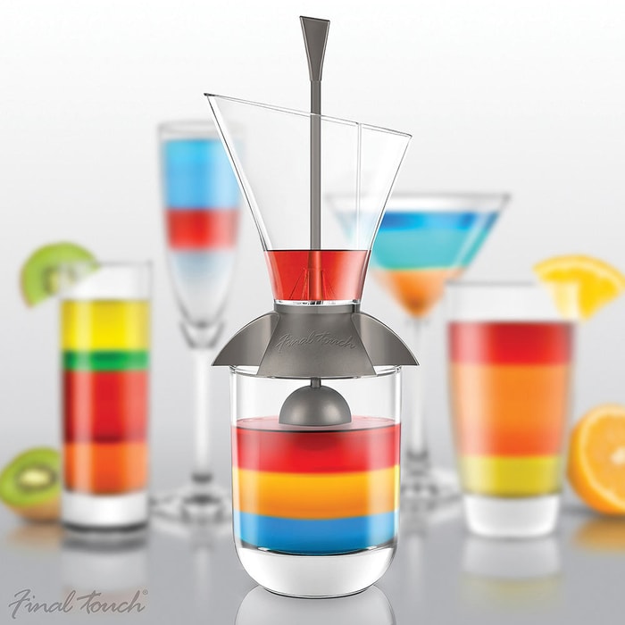 Rainbow Cocktail Layering Tool for Hot and Cold Drinks