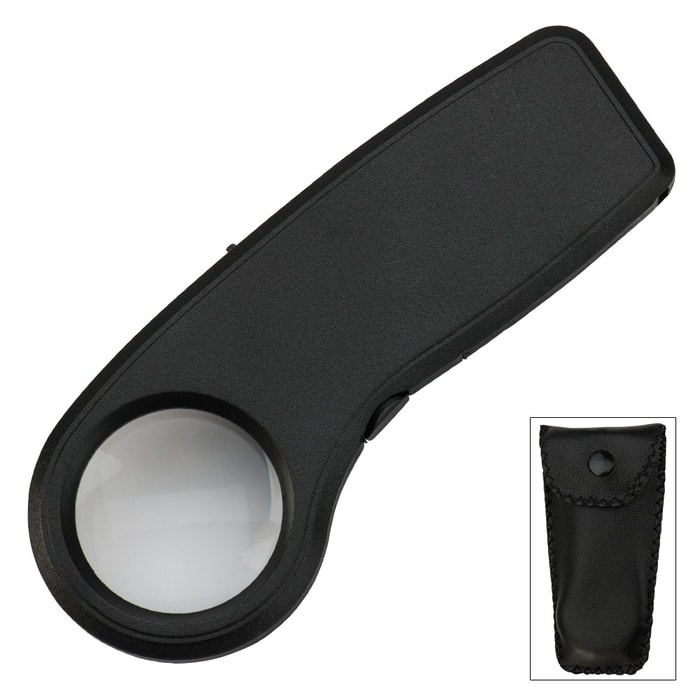 UV LED Handheld Magnifier 8X