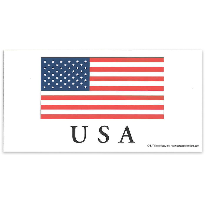 American / US Flag 4" x 8" Waterproof Car Magnet