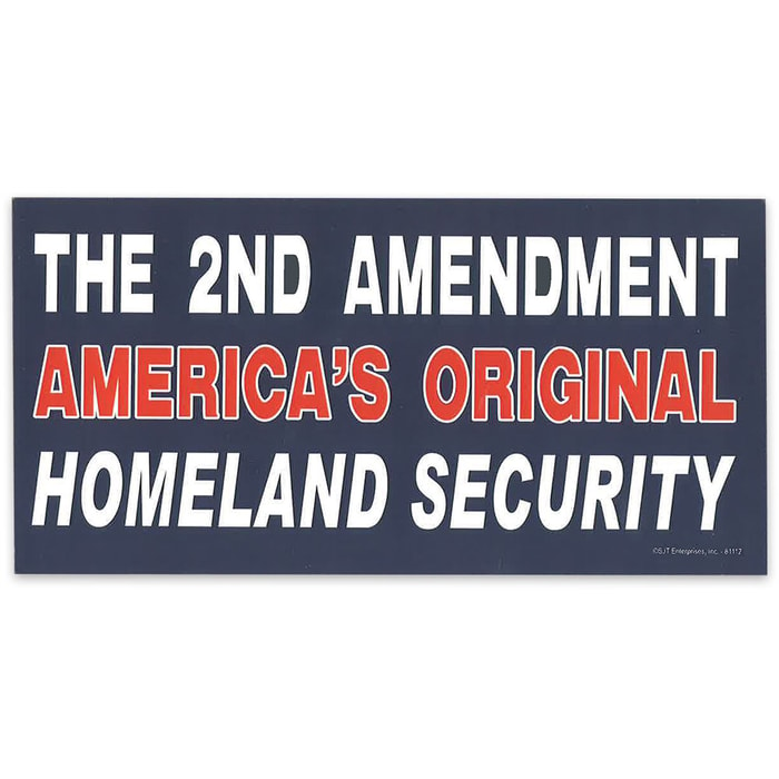 "America's Original Homeland Security" 4" x 8" Waterproof Car Magnet