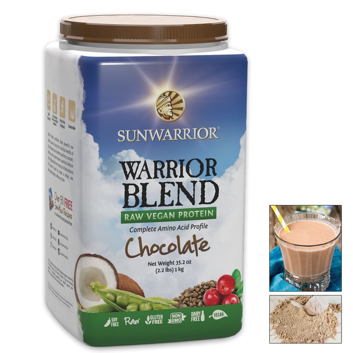 Warrior Blend Vegan Chocolate Protein Supplement