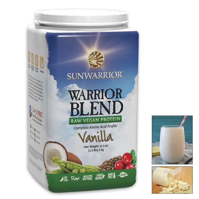 Warrior Blend Vegan Vanilla Protein Supplement