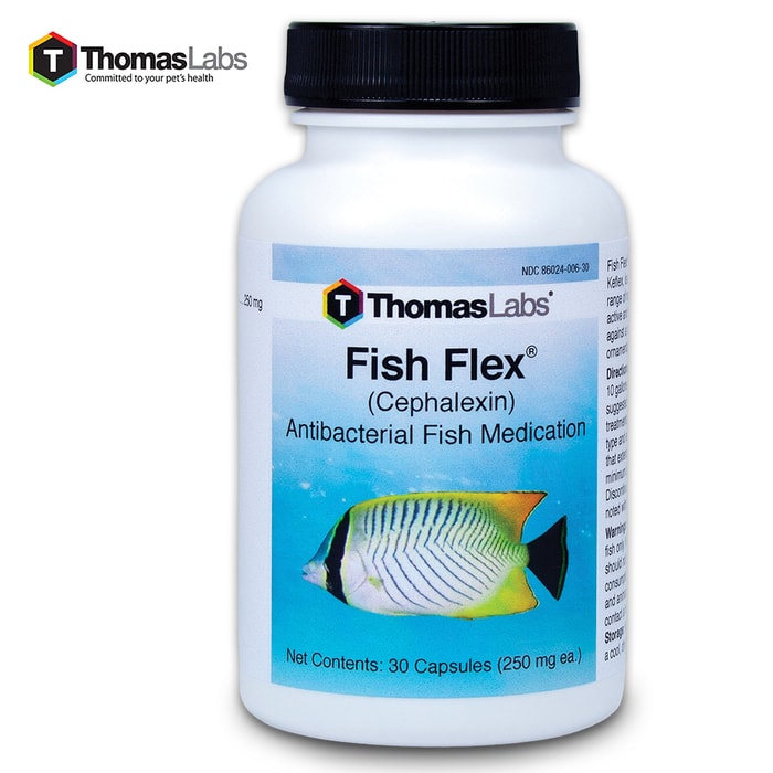 Fish Flex Cephalexin Antibiotics 250 mg - 30-Count