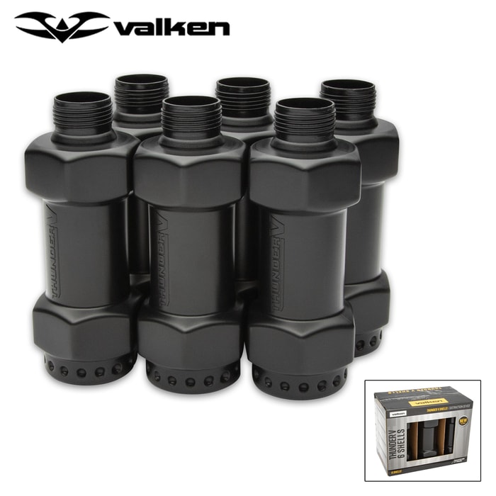 The Valken Thunder V2 Grenade Dumbbell Shells are the next generation of Valken Thunder V sound grenades