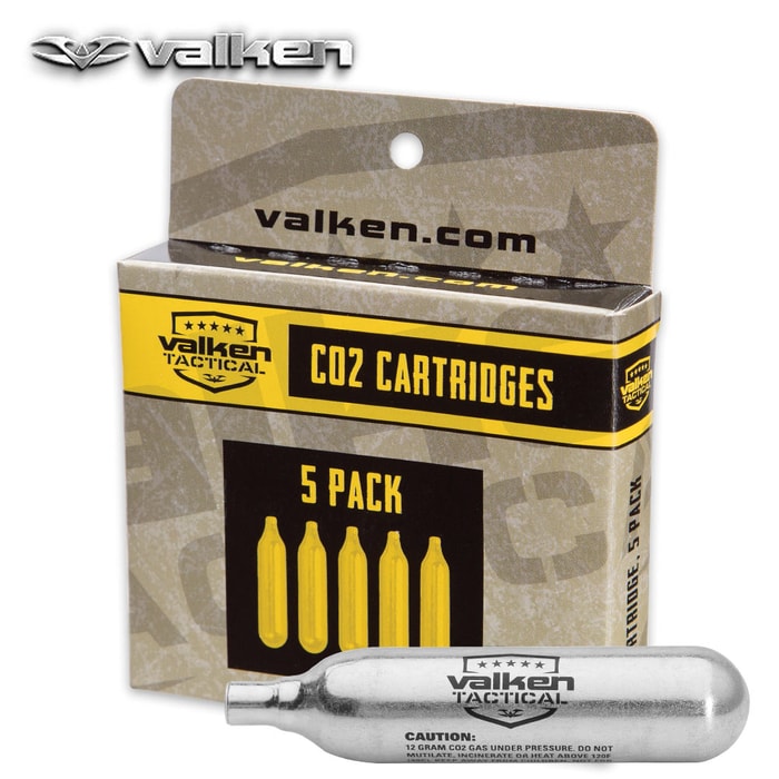 Valken 12g CO2 Cartridges - 5-pack