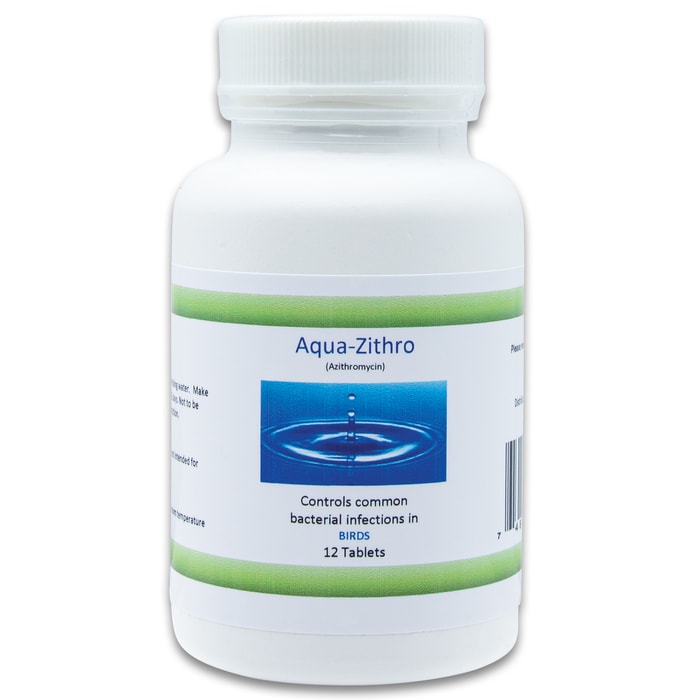 The Aqua Zithro Antibiotic comes in a bottle of 12 pills