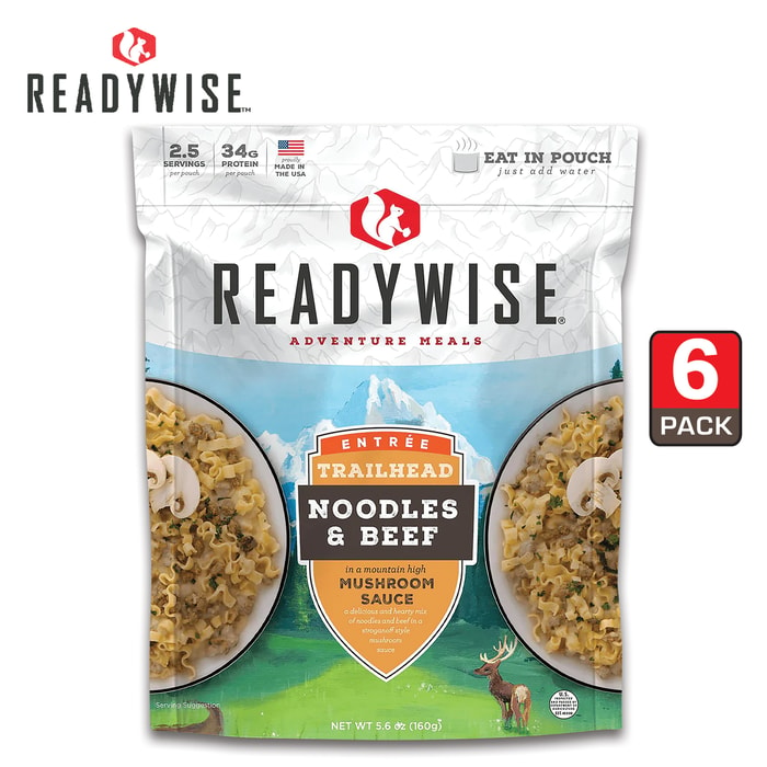 The Trailhead Noodles and Beef in its individual pouch