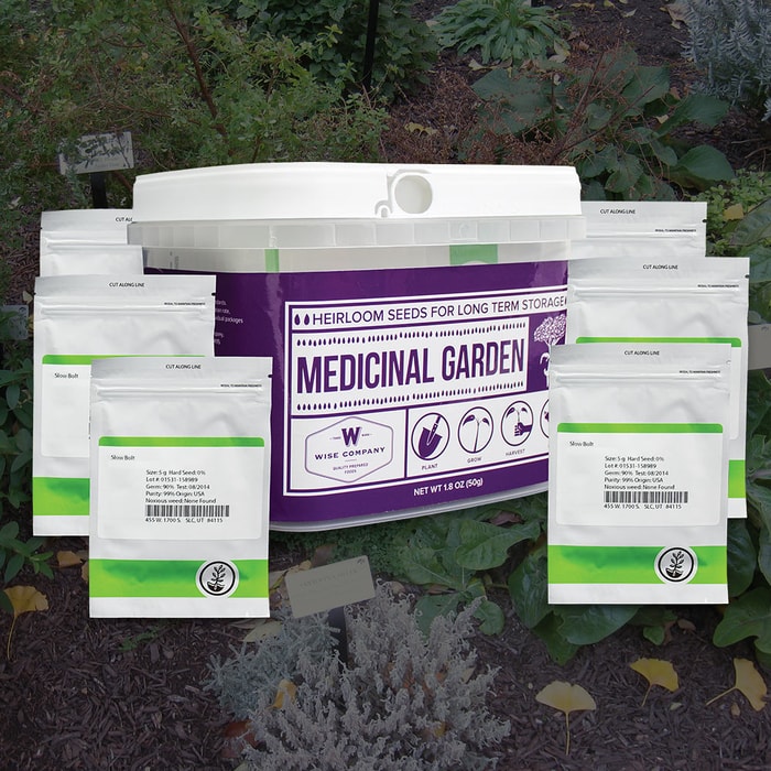 Wise Company Preparedness Medicinal Heirloom Seed Bucket