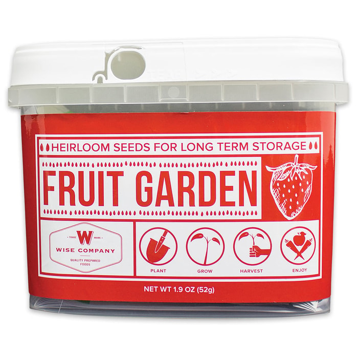 Wise Company Preparedness Heirloom Garden Variety Fruit Seed Bucket