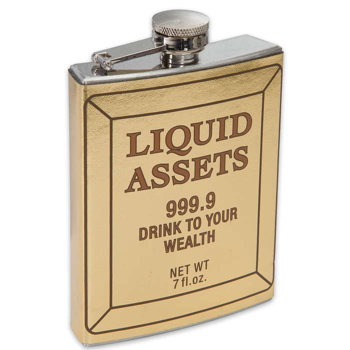 Liquid Assets Gold Bar Flask