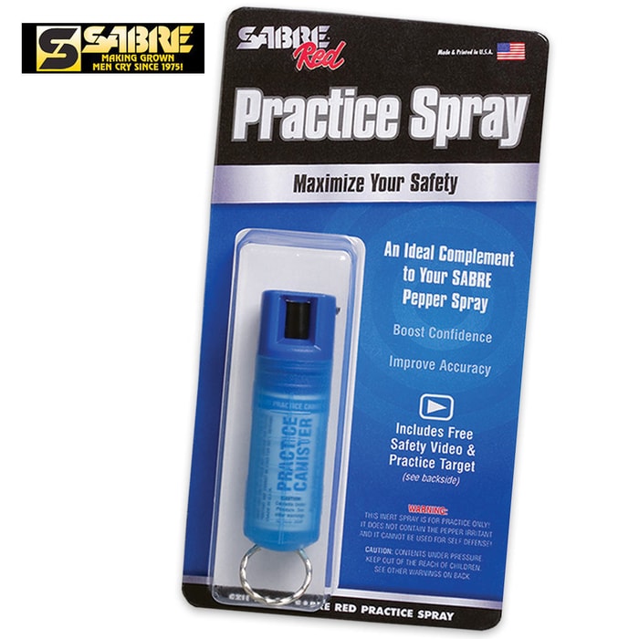 Sabre .54 oz. Practice Canister Hard Case With Keychain