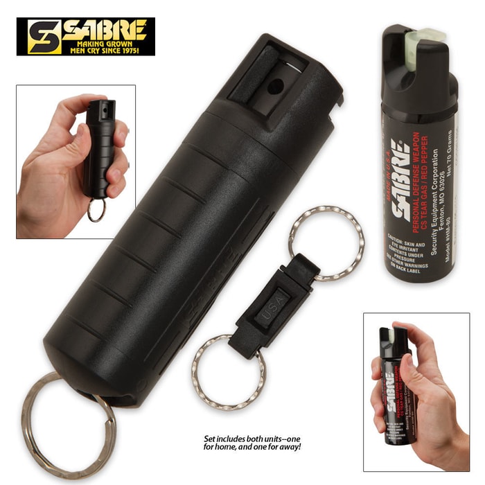 Sabre Advance Home And Away 3-in-1 Protection Kit Pepper Spray