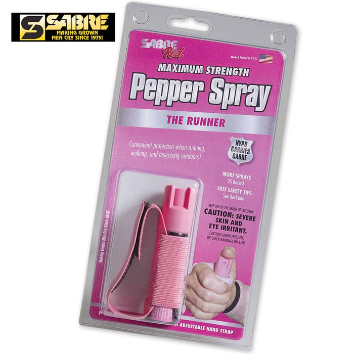 Sabre Red Pink Jogger Runner Pepper Spray
