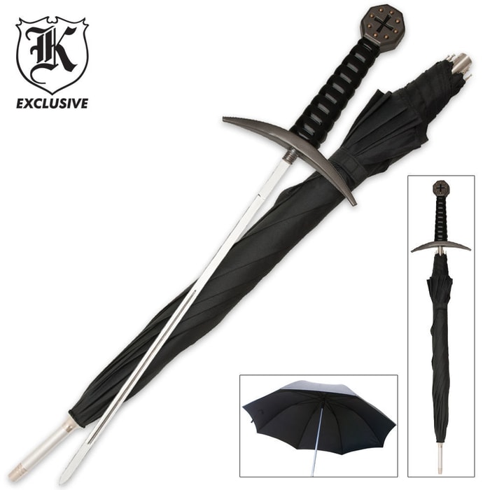 Middle Ages Warrior Umbrella Sword Cane