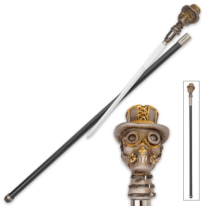 Toxic Gentleman Steampunk Sword Cane 
