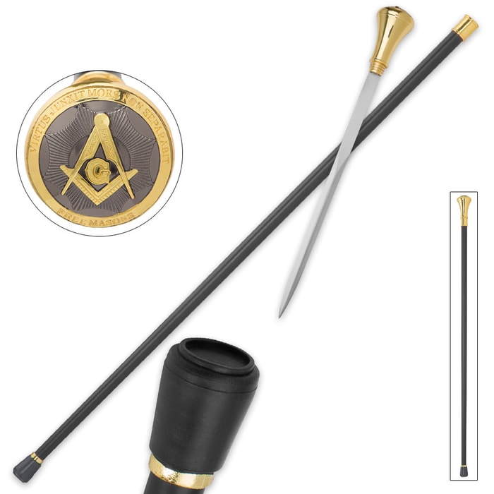 Masonic Seal Sword Cane