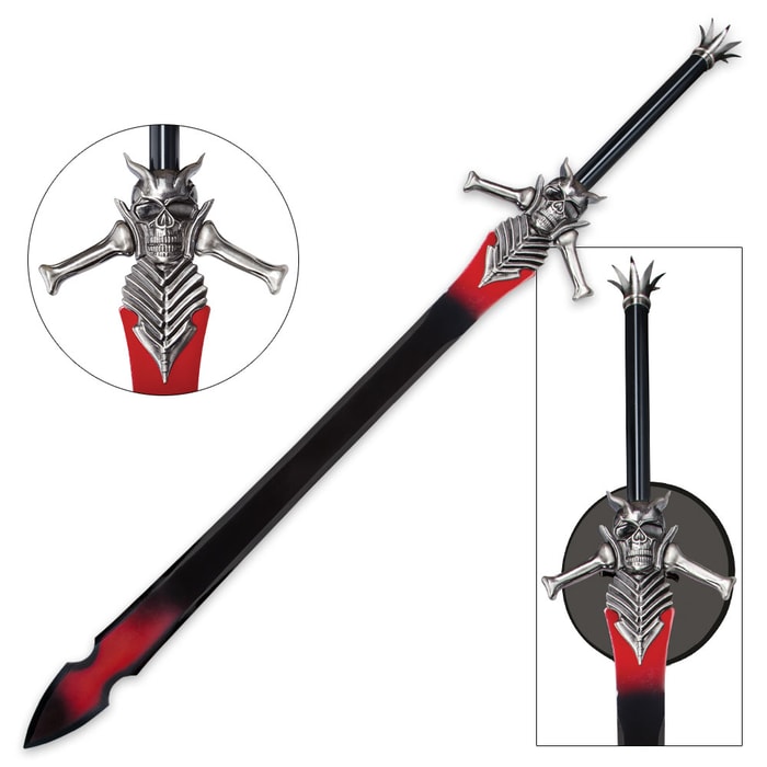 Devil May Cry Demon Rebellion Display Sword with Wooden Plaque