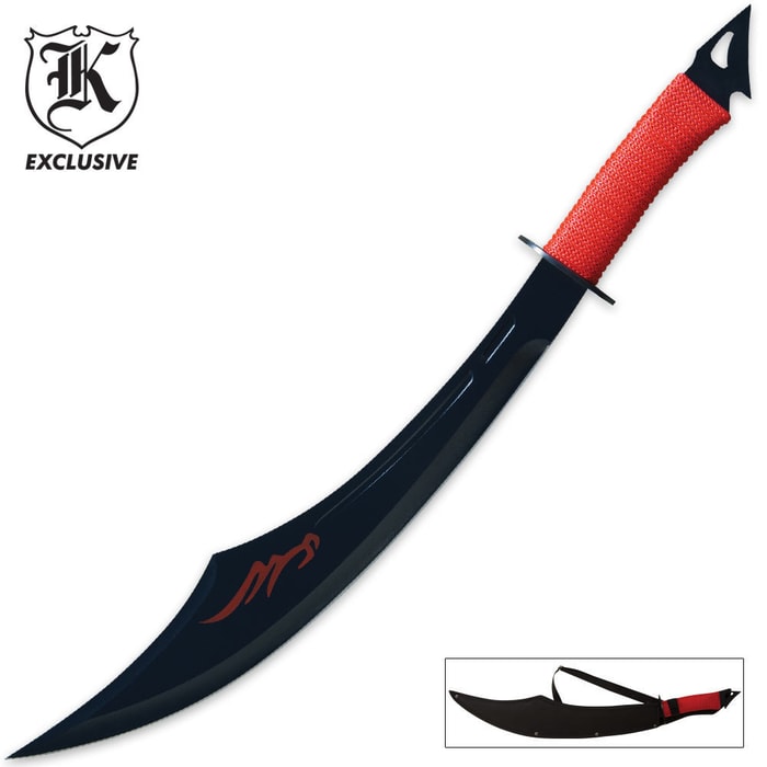 Shanghai Spy Sword Black & Red with Sheath