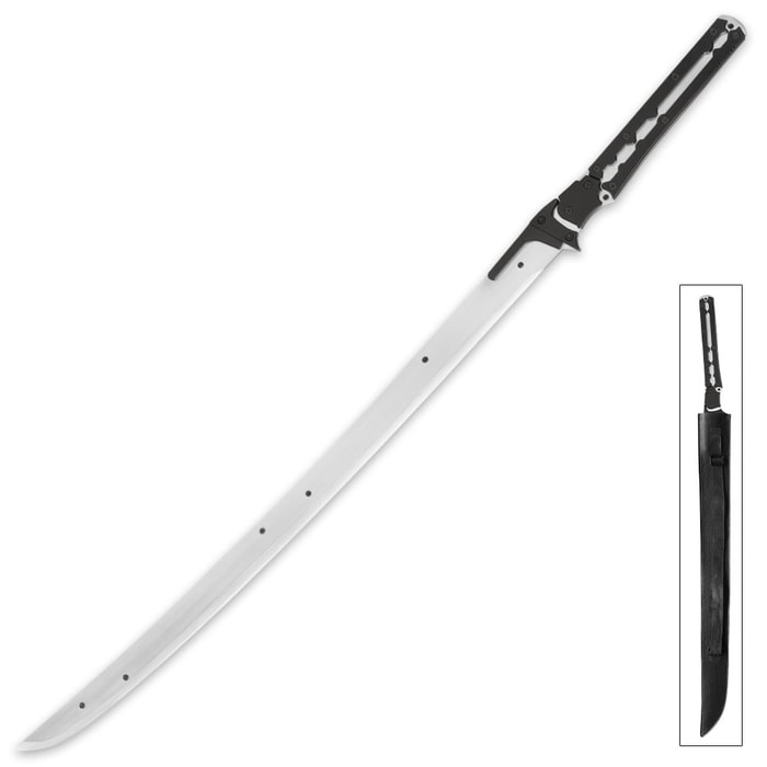 Silver Ninja Razor Blade Sword