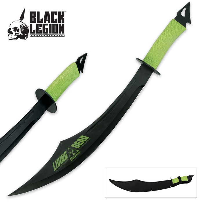 Black Legion Living Dead Scimitar Sword with Sheath