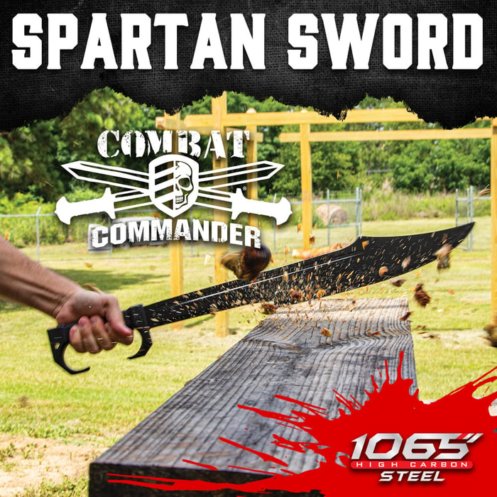 Combat Commander Modern Tactical Spartan Sword - 1065 Carbon Steel