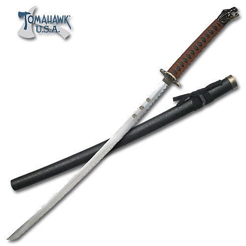 Dragon Head Brown Katana Sword