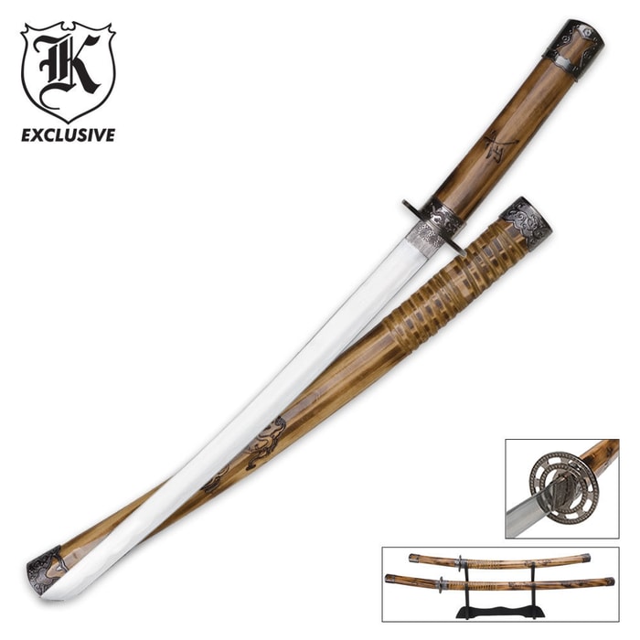 2 Piece Sword Set with Stand