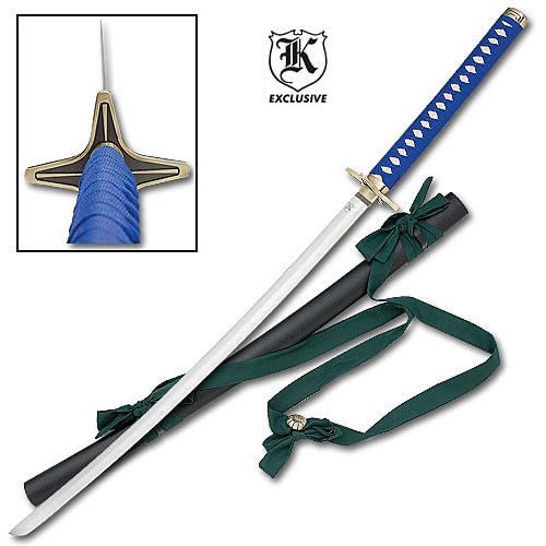 Blue Winged Warrior Katana Sword
