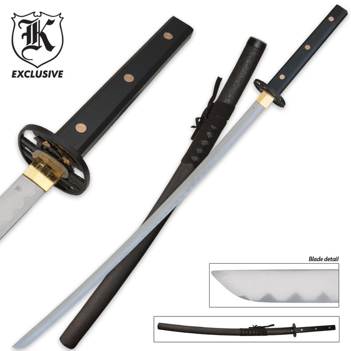 Black Tiger Samurai Ninja Katana Sword