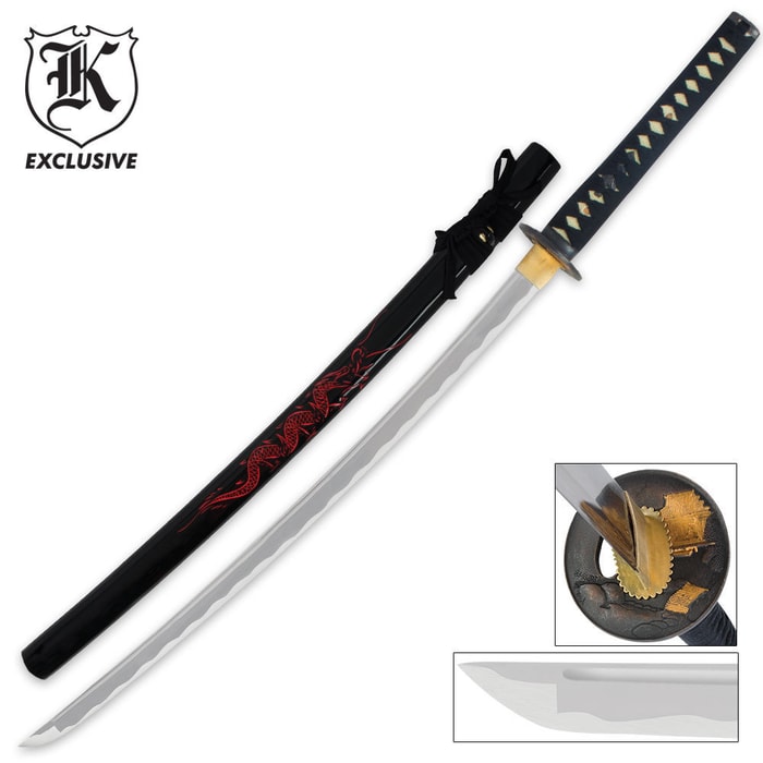 Red Dragon Warrior Sword