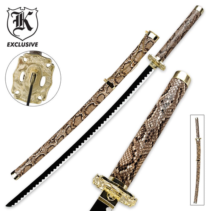 Snakeskin Katana Ninja Sword