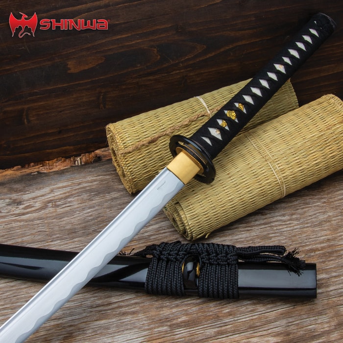An incredible sword that has been meticulously-hand forged using ancient, time-honored tempering techniques
