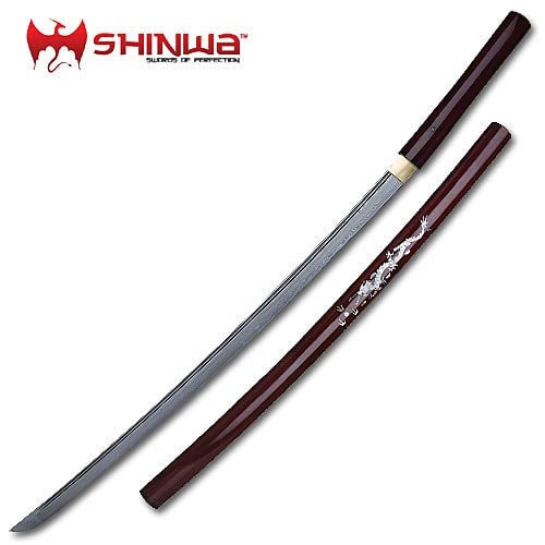 Shinwa Pearl Nodachi Damascus Steel Sword