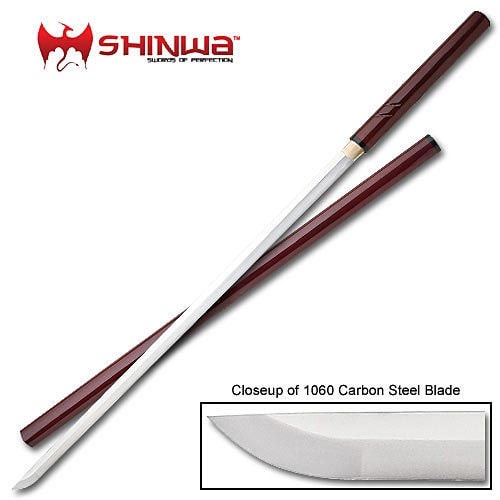 Shinwa Maroon Nodachi Sword