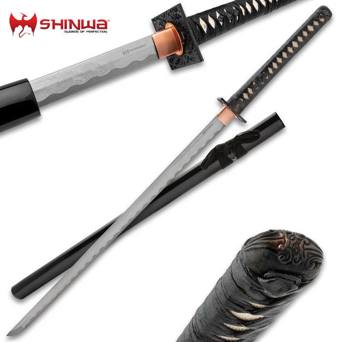 Shinwa Hand Forged Imperial Samurai Sword With Scabbard